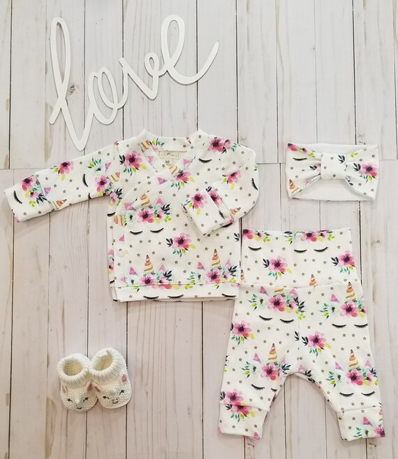 newborn girl kimono set