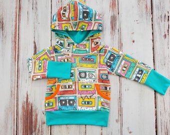 Felpa con cappuccio Organic Grow with Me, felpa per neonati anni &#39;90, vestiti per neonati alla moda, genere neutro, vestiti per neonati maschi, neonata, felpa con cappuccio per bambini piccoli