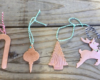 Copper Christmas Ornaments