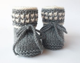 Babyschuhe gestrickt knitted baby shoes