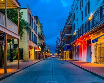 Empty Bourbon Street