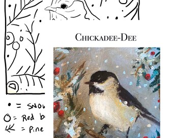 Chickadee PDF vloerkleed haakpatroon