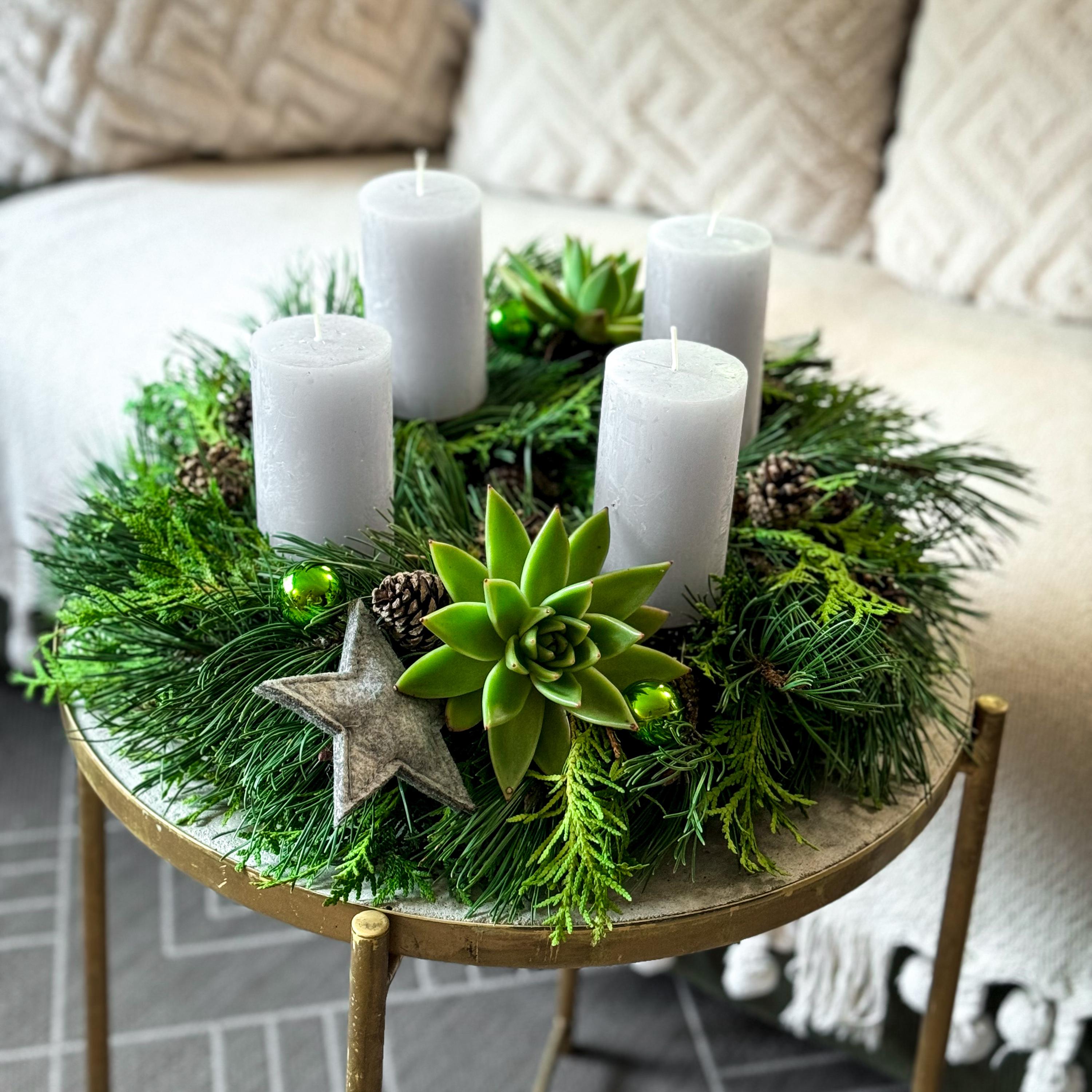 Unusual advent wreath