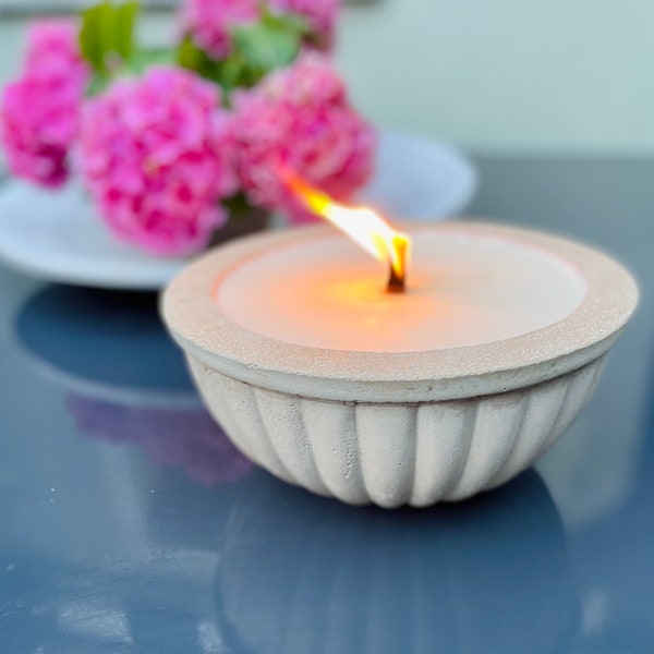 Schmelzlicht für Kerzenreste | Wachsfresser outdoor | Glasfaserdocht Schmelzlicht | Kerzenreste verwerten | Garten Geschenkidee |