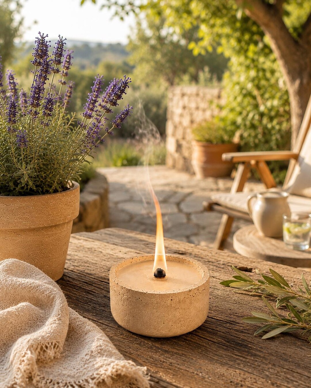 Wachsfresser - Outdoor Kerze, Geschenke für den Garten, Tischfeuer outdoor, Kerzenfresser - lange Brenndauer Kerzen, Terrassendeko Ideen