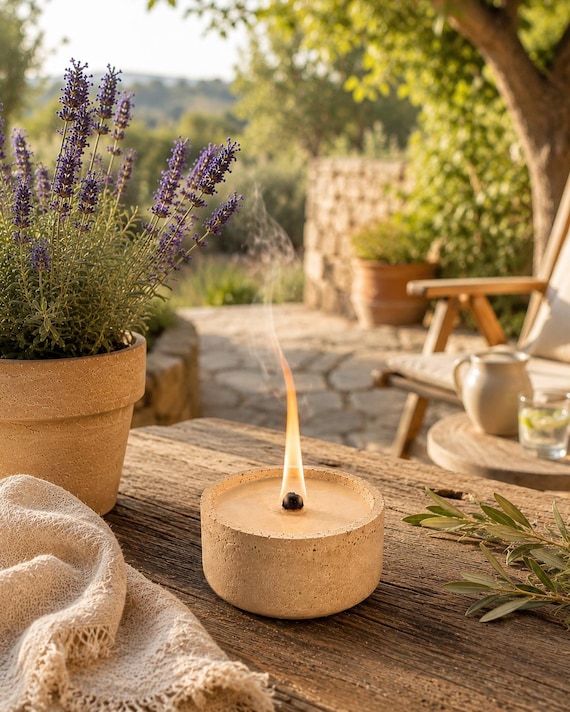 Wachsfresser - Outdoor Kerze, Geschenke für den Garten, Tischfeuer outdoor, Kerzenfresser - lange Brenndauer Kerzen, Terrassendeko Ideen