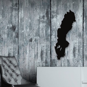 Sweden Map Metal Wall Decor, Christmas gifts, European Maps Metal Wall Art, Country Maps Metal Home Decor, Modern home decoration ideas,