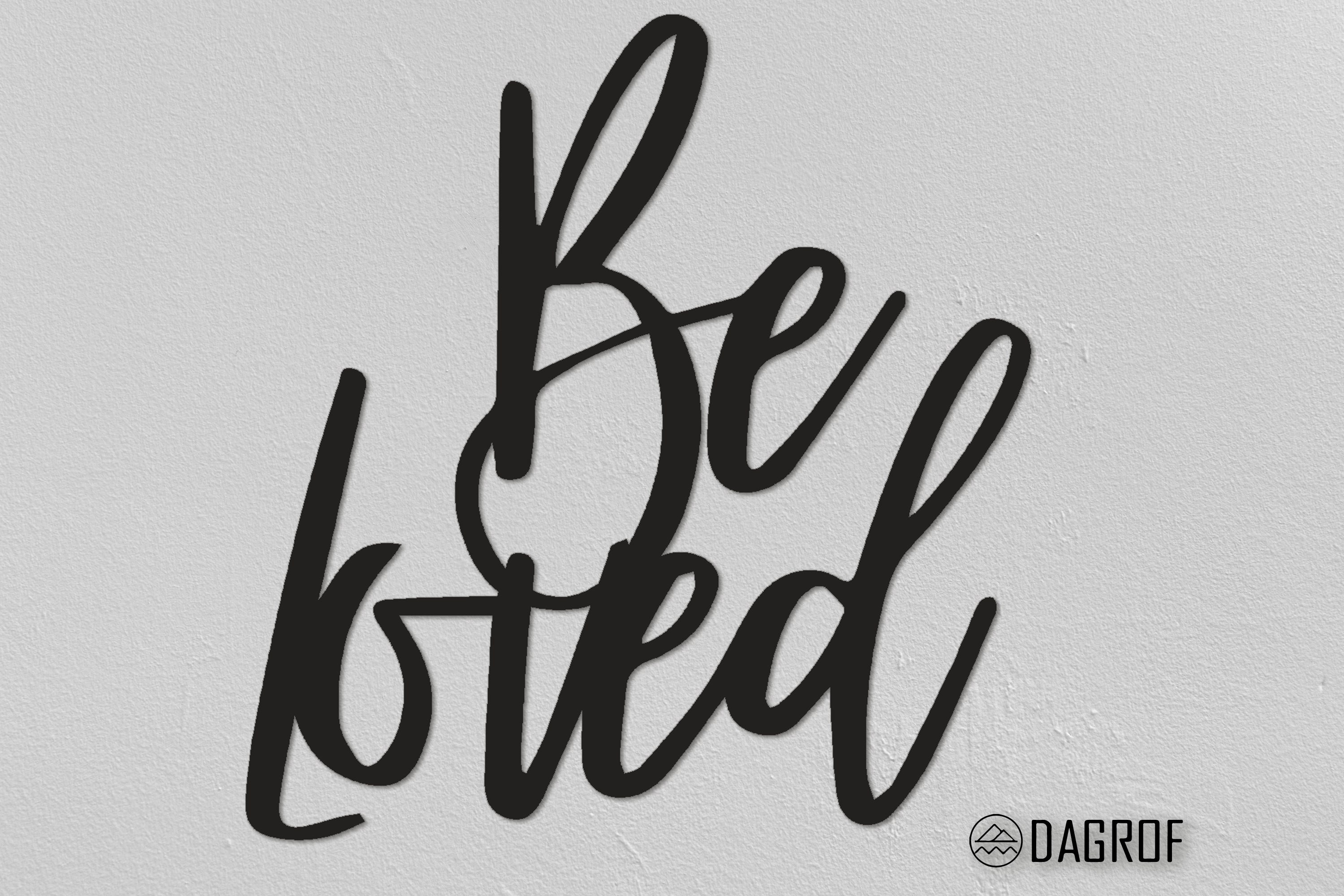 Be Loved Metal Wall Quotes Christmas Gifts Unique Design Etsy