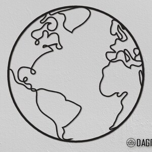 World Map Metal Wall Art, Christmas gifts, Earth map Wall Decor, Wall Art, Metal Art, Weltkarte, Carte du monde, Mappa del mondo