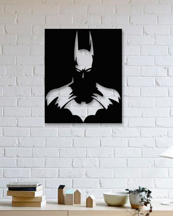 Batman Movies Metal Wall Art Batman Begins Metal Poster Metallic Paint Living Room Wall Decor Bedroom Wall Decor Metal Wall Hanging