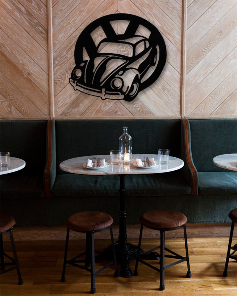 VW Beetle Car Metal Wall Art Christmas gifts Wall Decor Etsy