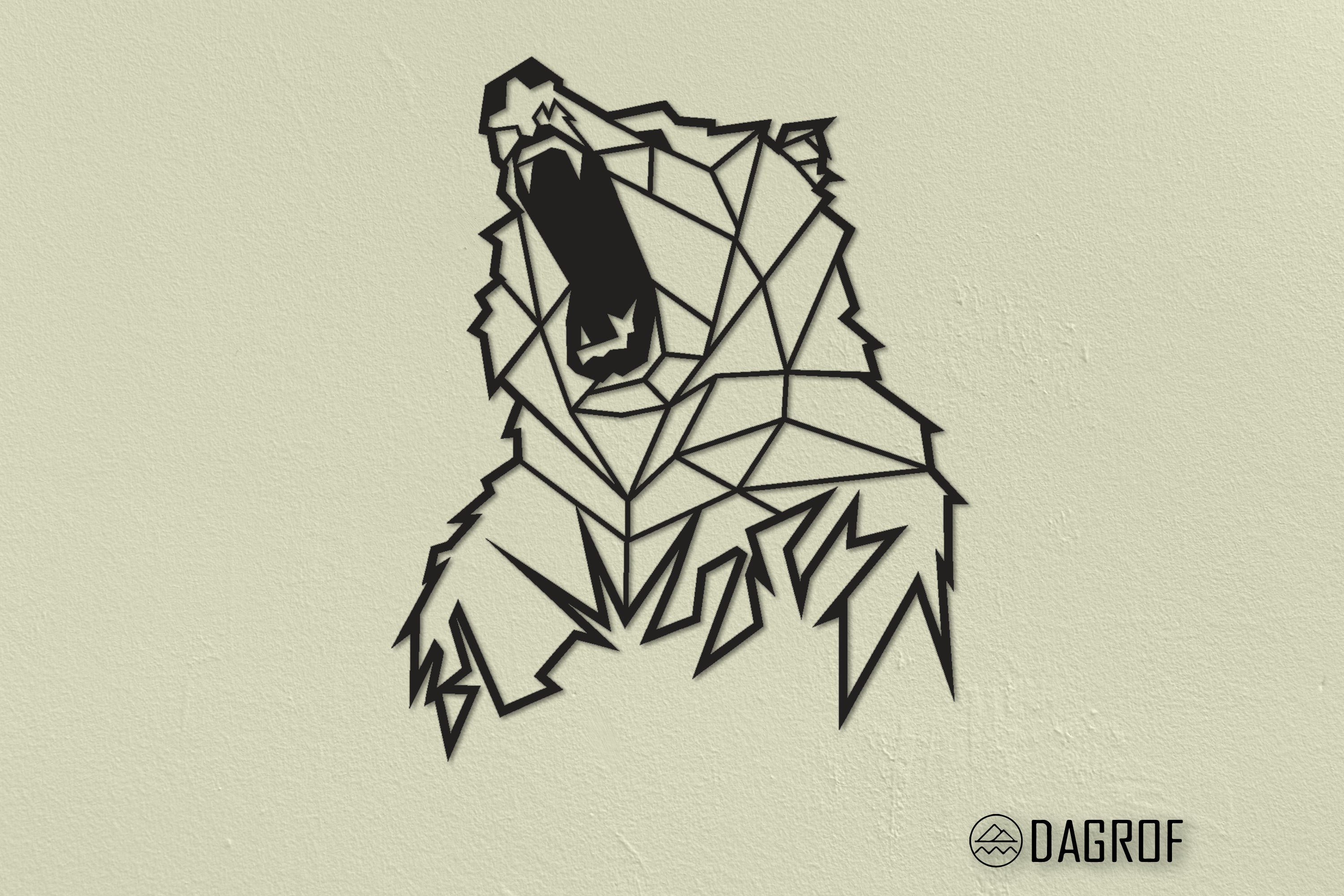 Grizzly Bear Metal Wall Art Animal Wall Art Christmas Gifts Etsy