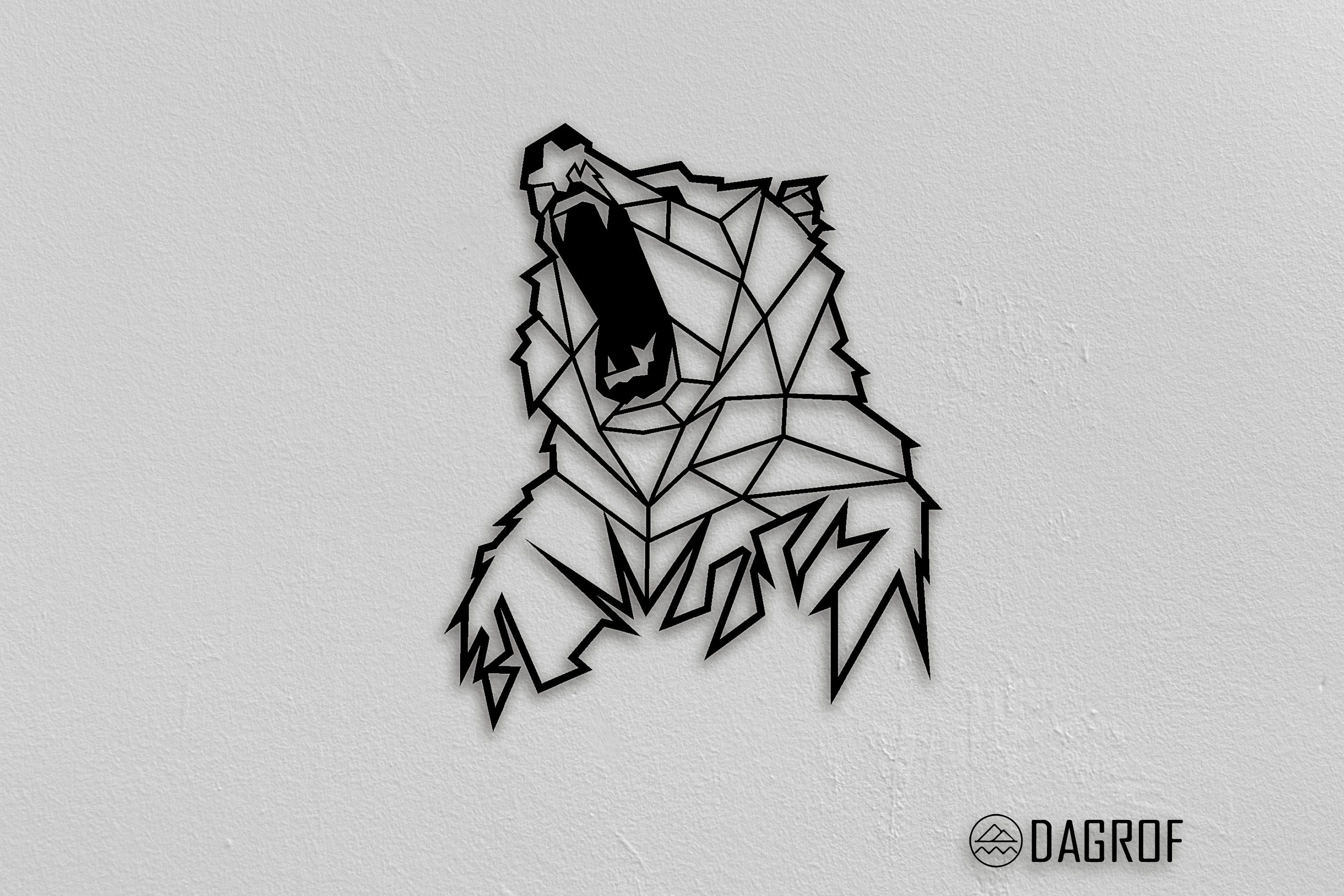 Grizzly Bear Metal Wall Art Animal Wall Art Christmas Gifts Etsy