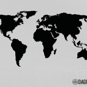 World Map Metal Wall Art, Christmas gifts, Carte du monde, World map Wall Decor, Metal Art, Weltkarte, Wall sconces, Farmhouse wall decor,