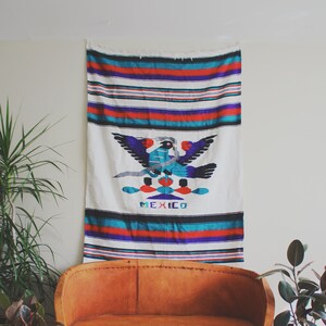 Southwestern Decke Mexiko Decke Boho Dekor Mexiko Dekor Saltillo Decke Saltillo Serpa Falsa Decke große bunte Überwurf Abenteuer