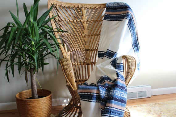 vintage woven blanket big blankets and throws woven blanket aztec Peruvian blanket boho decor gift for women camping blanket cozy blankets