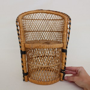 large boho wicker doll chair modern bohemian decor wicker plant stand small wicker peacock chair plant stand bamboo barrel chair