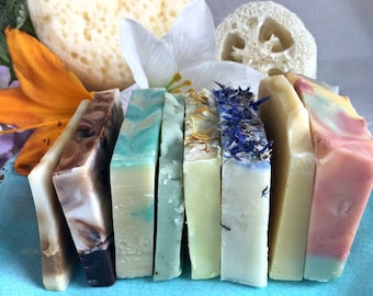 6 Count Soap End Sampler, Soap sampler, Soap Ends, Soap, Soap Gifts,Women's gift,Soap End Sampler Set, Handmade Soap Sampler, Natural Soap,