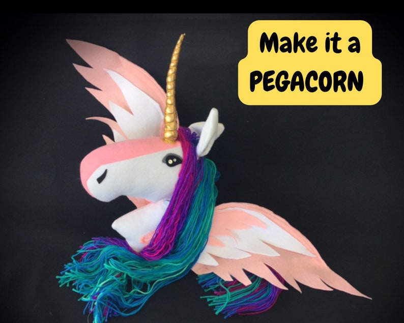 Unicorn Stick Horse Custom Build Your Own Unicorn Stick Horse. Head Only image 6