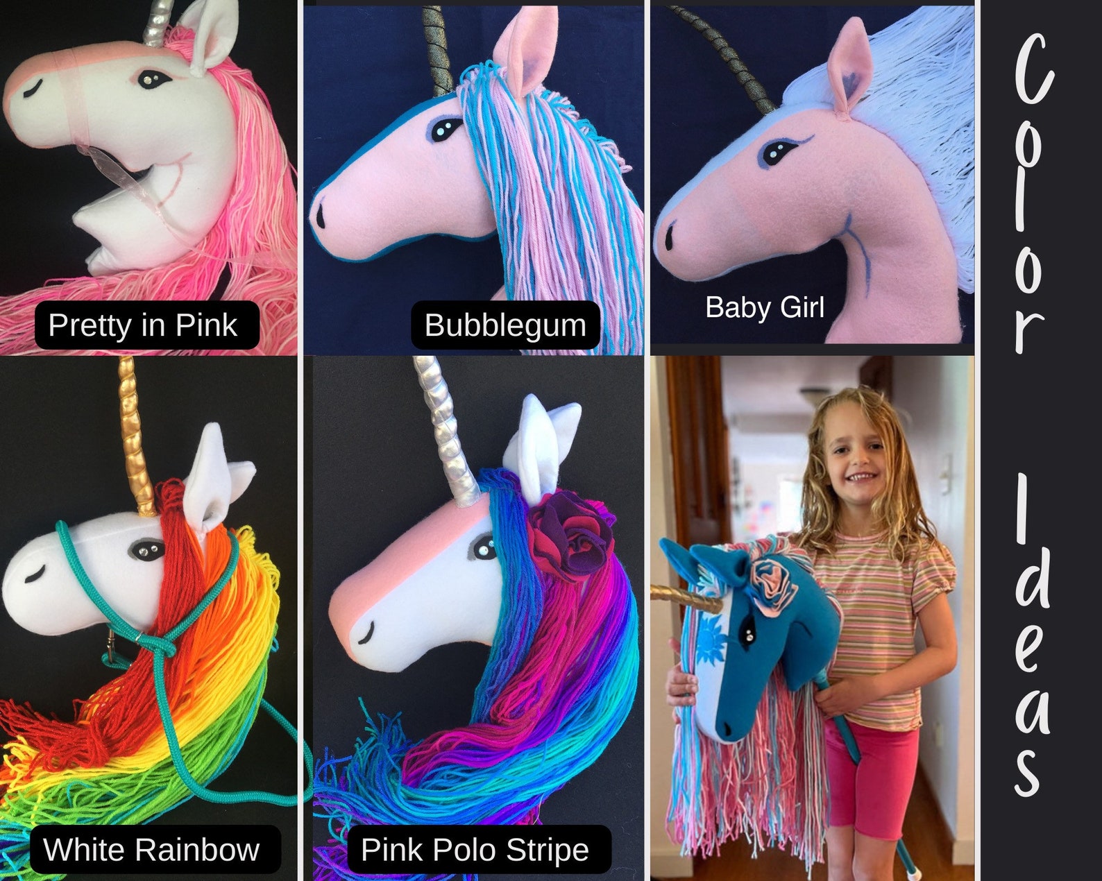 Unicorn Stick Horse Custom Build Your Own Unicorn Stick Horse. Etsy