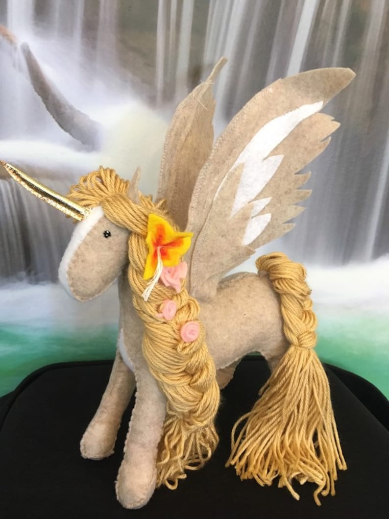 Tangled Custom Pegasus Unicorn Stuffed Horse and Moana