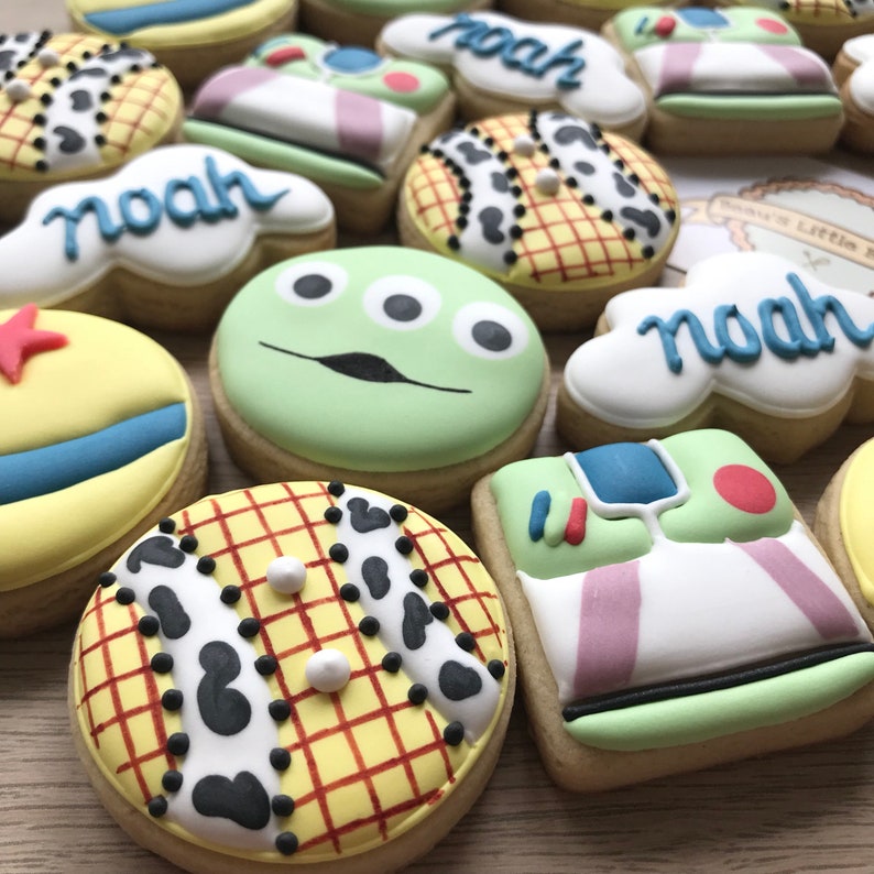Toy Story Birthday Biscuits Cookies Gift Party Woody Buzz Etsy