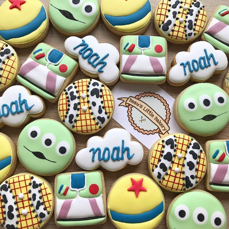 Toy Story Birthday Biscuits Cookies Gift Party Woody Buzz Etsy