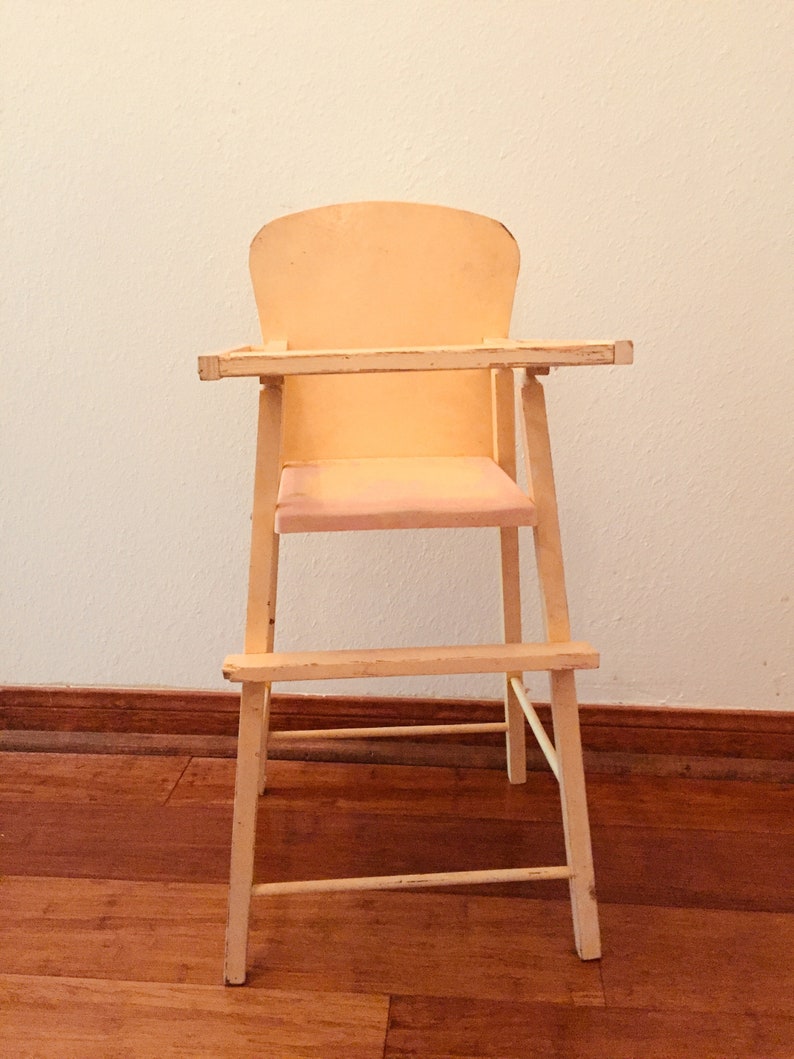vintage doll high chair