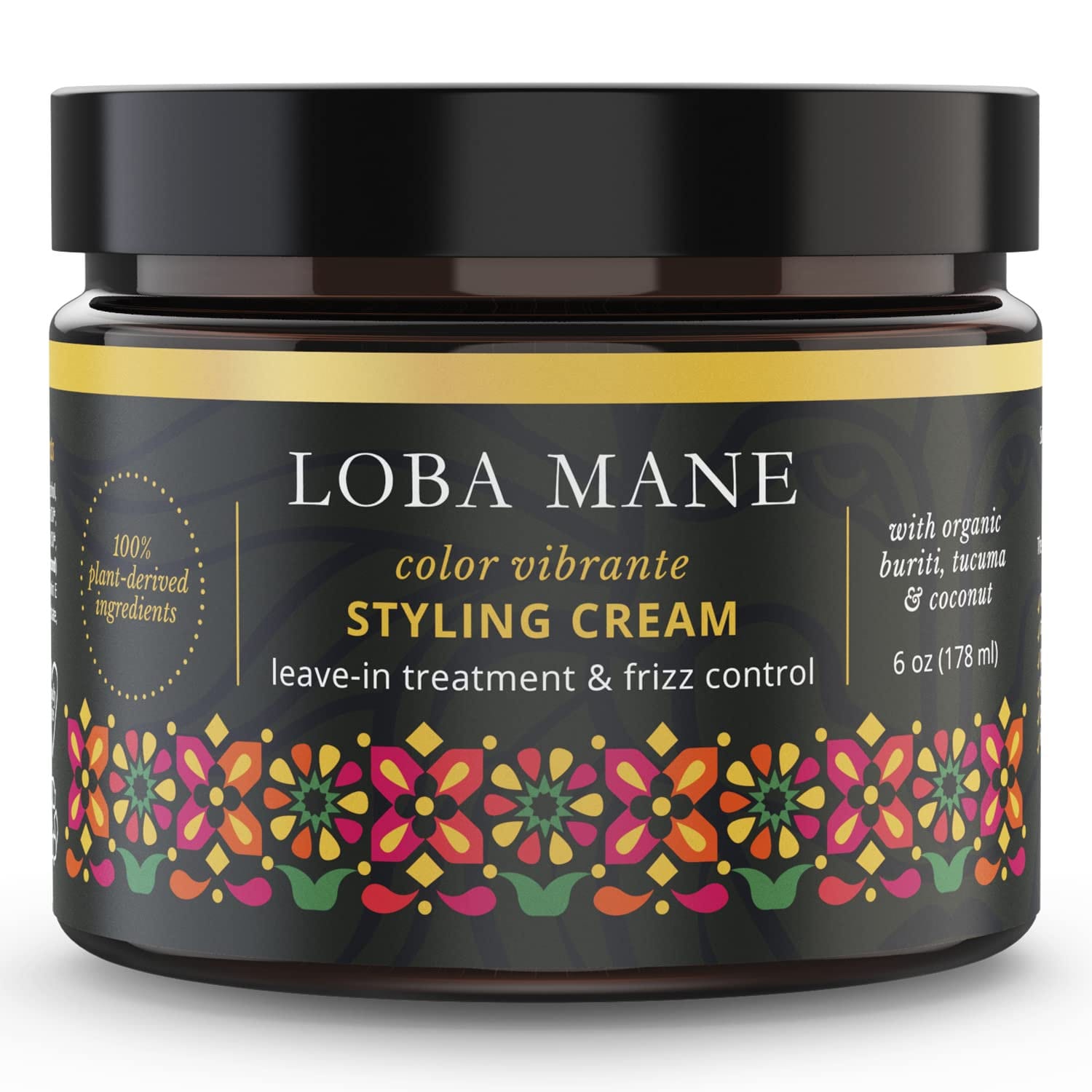Loba Mane Curl Styling Cream: Anti-Frizz Heat Protection, Vegan Organic (6oz)
