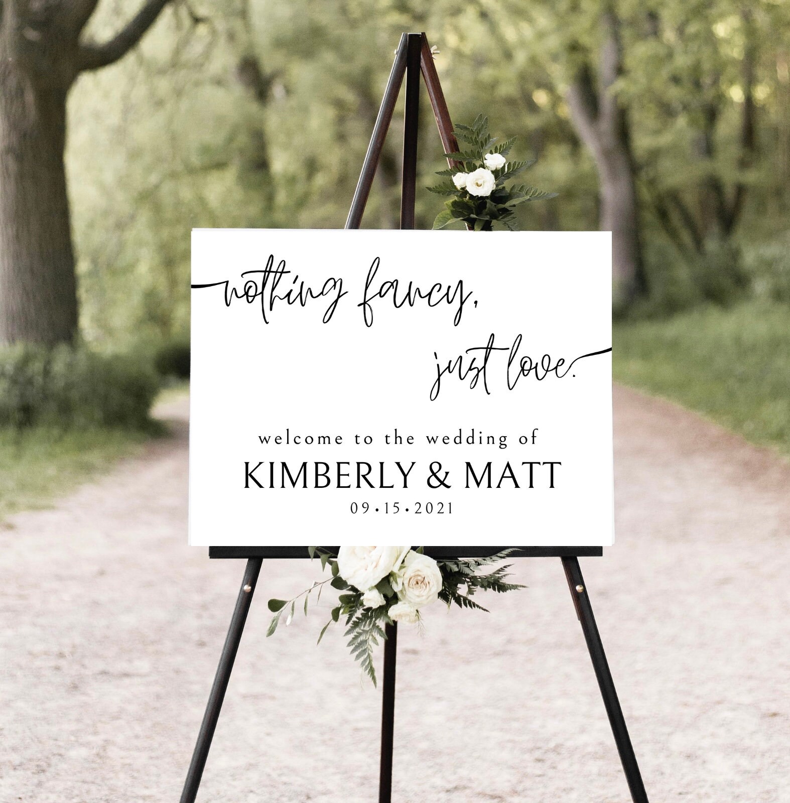 Wedding Sign Wedding Board Easel Sign Digital & Etsy