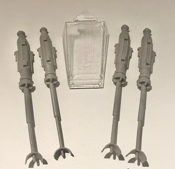 Vintage Star Wars Kenner X Wing Canopy & Laser Cannons Set Repro