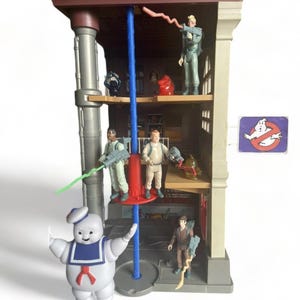 Firehouse Pole & Base Spins | The Real Ghostbusters | REPRO Replacement Part | Vintage 1987 Toy