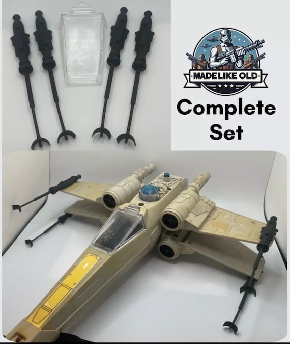 Vintage Star Wars Kenner X Wing Canopy & Laser Cannons Set