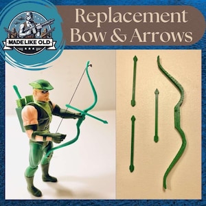 Vintage Kenner DC Super Powers Green Arrow Bow & Arrows Repro Part 1984 1985