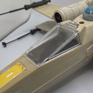 thumbnail image 2 of Vintage Kenner Star Wars Y-Wing Cannon Mount – 3D Printed Replacement Part (Black) 2 of 5