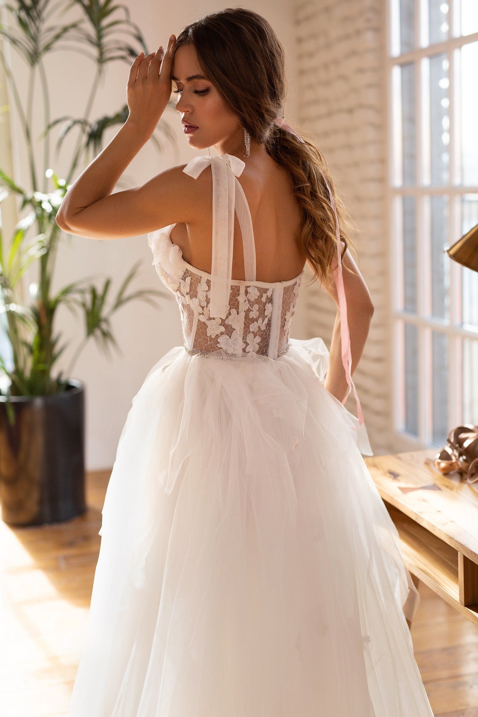 Corset Back Wedding Dress -  Canada