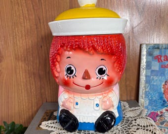Raggedy Ann Vintage Cookie Jar Japan Kitschy Collectible