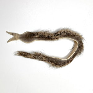 Cat Toy Natural Deer Hair & Hide Snake - Use as Throw Down after Wand/Pole Play!