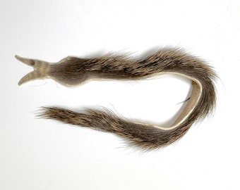 Cat Toy Natural Deer Hair & Hide Snake - Use as Throw Down after Wand/Pole Play!