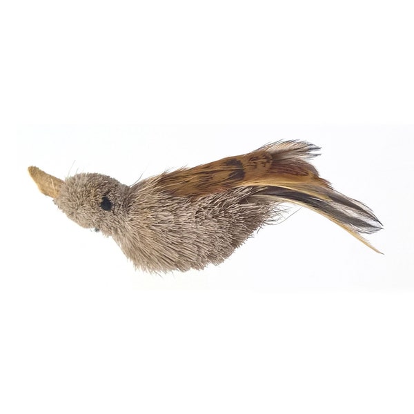 Cat Toy Deer Hair Natural House Finch - Bird like Teaser Wand / Pole Attachment / Refill