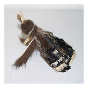 Cat Toy Natural Buffalo Deer Golden Eagle Bird- Teaser Wand / Pole Attachment / Refill
