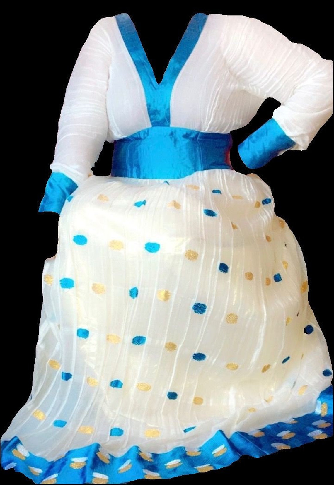 Ethiopian Dress Habesha Kemis Blue Habesha Kemis Cotton Etsy 