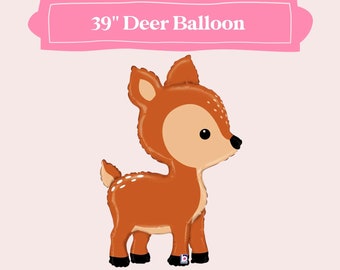 Deer Balloon, Deer Baby Shower, Woodland Baby Shower, Woodland First Birthday, Fall First Birthday, Autumn 1st Birthday, Fall Balloons