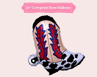Cowboy Boot Balloon, My First Rodeo, Western Party Decor, How the West was One, Rodeo Birthday Party, Farm Birthday Party, Cowboy Party