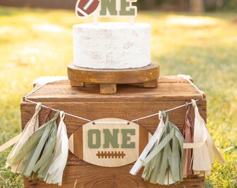 First Year Down Birthday, Football High Chair Banner, Football First Birthday, Football Birthday Decor, First Touchdown Birthday, 1st Year