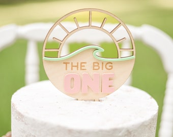The Big One Girl, Surf First Birthday Girl, The Big One Primer cumpleaños, Decoración de fiesta de cumpleaños de surf, Primera ola, Cumpleaños de surf de niña