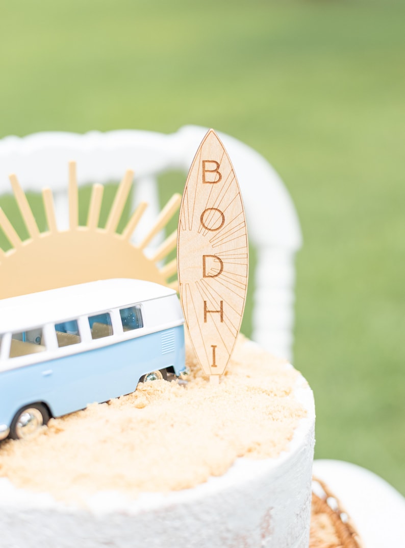 The Big One Cake Topper, The Big One First Birthday, The Big One Surf, First Wipeout, First Wave, The Big One Birthday, Surf Birthday, image 6