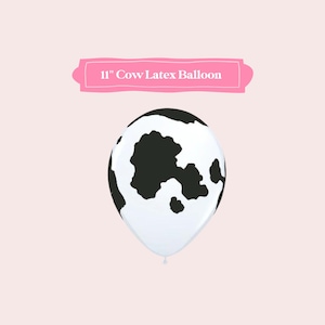 Cow Print Balloons, Holy Cow I&#39;m One Birthday, First Rodeo Balloon, Farm Party Balloons, Western Party Balloons, Farm First Birthday