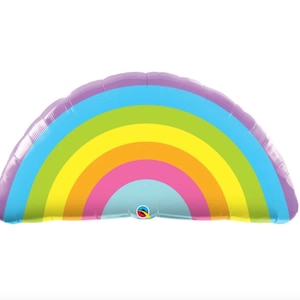 Rainbow Helium Balloon - Pastel Rainbow Birthday Party Decorations - Rainbow Latex Balloons - Pastel Rainbow Balloons - Unicorn Balloons -