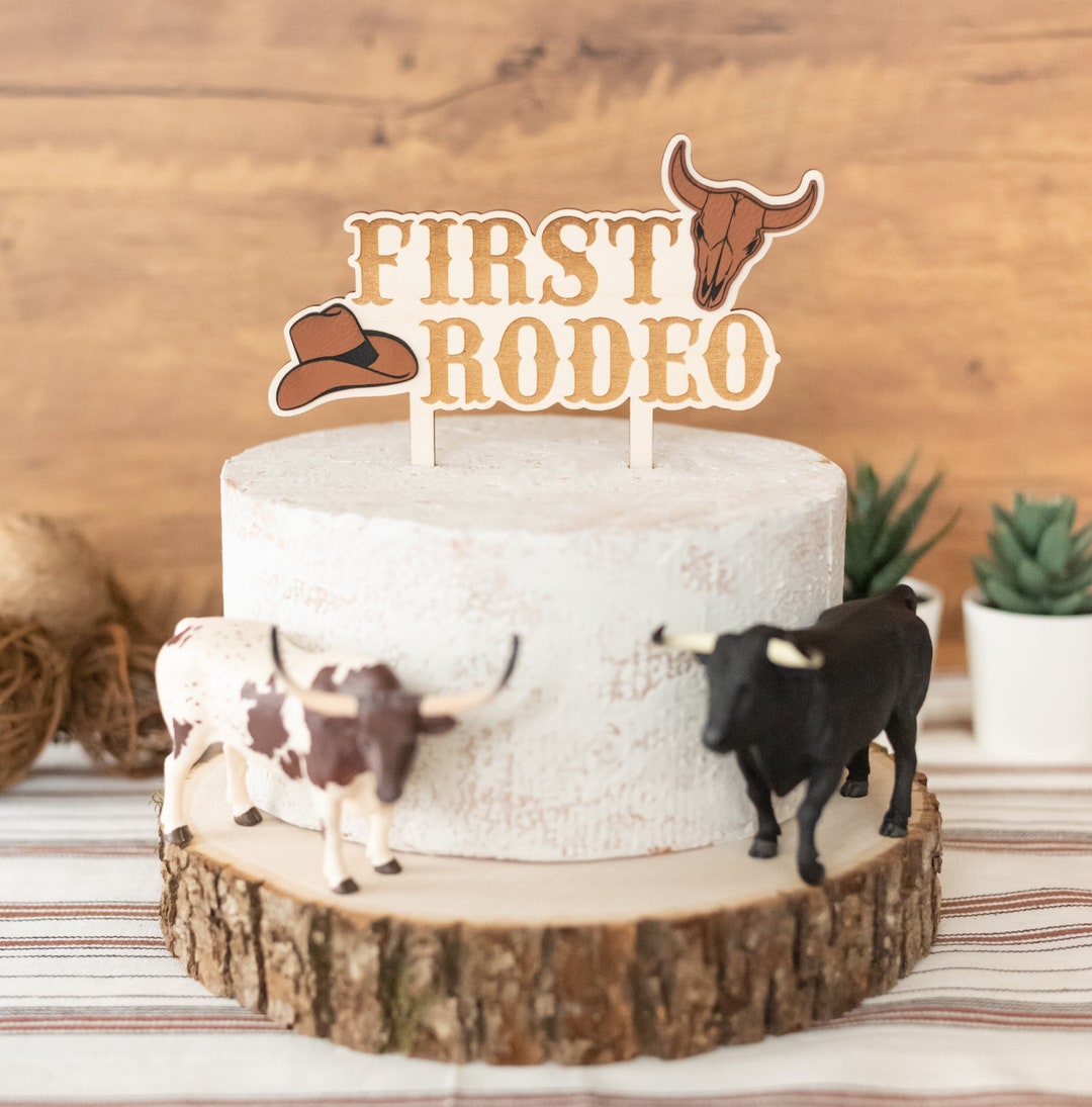 First Rodeo Cake Topper My First Rodeo Birthday How The West Was One western-rodeo-birthday-party-ideas-photo-1-of-22-catch-my-party